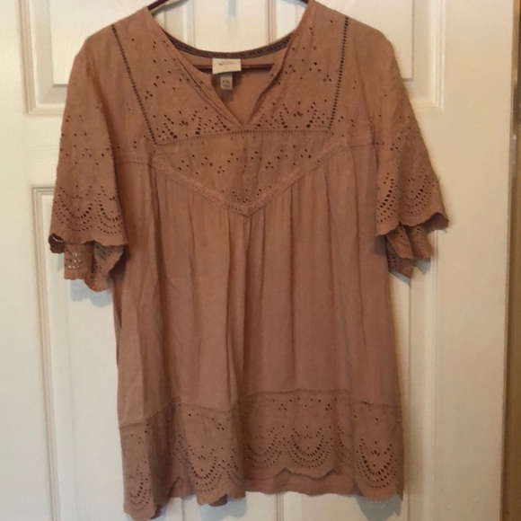 Knox Rose Tops - Short Sleeve Baby Doll Top